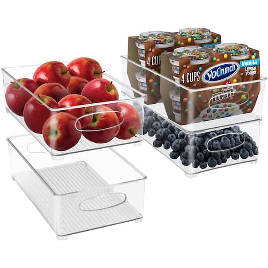 Sorbus Medium Clear Fridge & Pantry Storage Bins